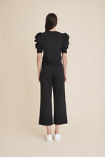 Load image into Gallery viewer, The Just Enough Puff Short Sleeve Sweatshirt in Black
