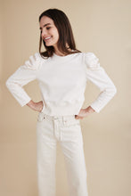 Load image into Gallery viewer, The Just Enough Puff Sweatshirt in Cream
